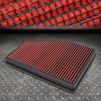 ДЛЯ 17-19 BMW 5-SERIES / 6-SERIES МОЮЩАЯСЯ ВСТАВНАЯ ПАНЕЛЬ ВПУСКНОГО ОТВЕРСТИЯ ВОЗДУШНОГО ФИЛЬТРА КРАСНОГО ЦВЕТА
