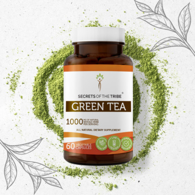 Secrets Of The Tribe Green Tea Capsules, 500 mg 