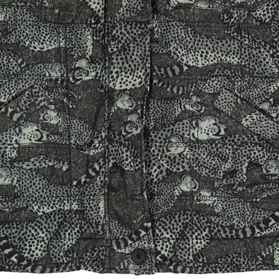 Pre-owned Kenzo Lime Tea Cheetah Print Cotton Oversized Jacket In Green