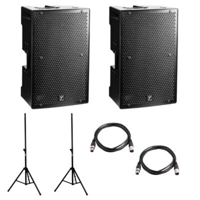 Yorkville PS12P Package with Stands & Cables