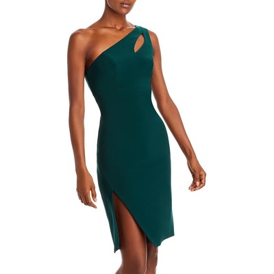 Aqua Womens Green Cut Out Above Knee Party Cocktail And Party Dress 4 BHFO 4189