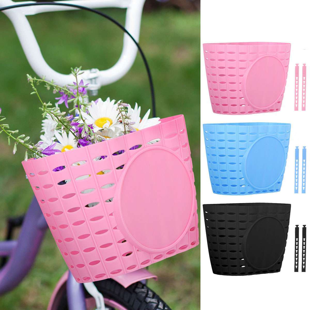 Basket Detachable Front Handlebar Basket Bike Carrier Storag