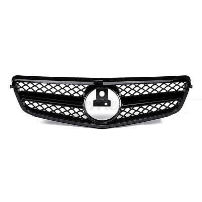 C63 AMG Style Glossy Black Front Grill For Benz C-Class W204 C180 C200 2008-2014