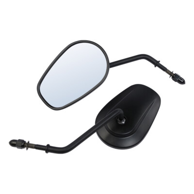 Matte Black Rear View Mirrors Fit For Harley Davidson XL1200L XL883 XL Sportster