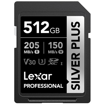 Карта памяти Lexar Professional SILVER PLUS UHS-I V30 SDXC #LSDSIPL512G-BNNNU