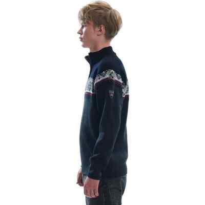 Pre-owned Dale Of Norway Moritz Sweater - Men's Dark Charcoal/raspberry/black/off White, S