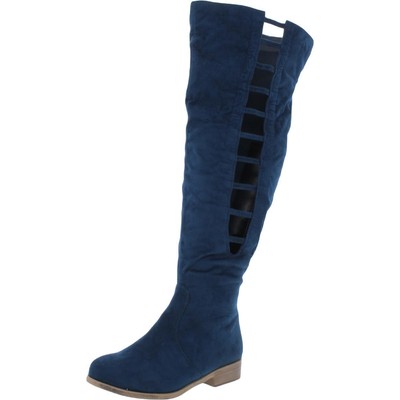 

Женские синие высокие сапоги до колена JC Collection Shoes 7 Medium (B,M) BHFO 2986, Синий