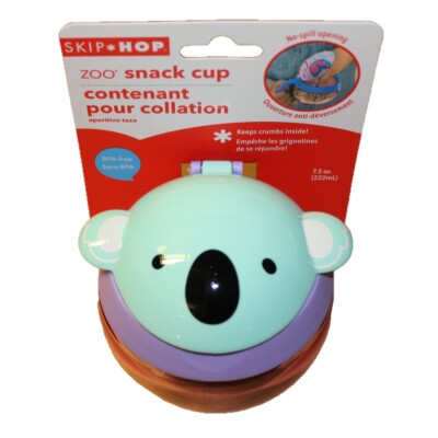 Skip Hop Zoo Snack Cup Koala Kids Children Feeding Storage Pot Tub Age 12M+ New