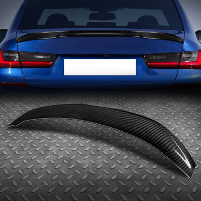 ДЛЯ 19-22 BMW 3-SERIES SEDAN КАРБОНОВЫЙ СПОЙЛЕР ЗАДНЕЙ КРЫШКИ БАГАЖНИКА M-PERFORMANCE ИЗ УГЛЕРОДНОГО ВОЛОКНА