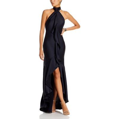 Женское вечернее платье Ramy Brook Tera из черного атласа на бретелях 0 BHFO 4306