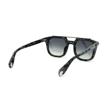 Pre-owned Philipp Plein Men Sunglasses Square Camo Gray Pantos Spp001m-0721
