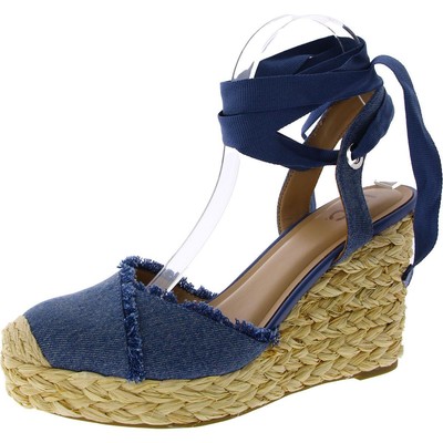INC Womens Moniquee Wedges Closed Toe Ankle Strap Shoes BHFO 0606