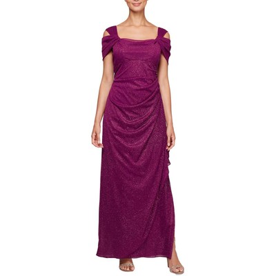 

Женское вечернее платье с фиолетовым блеском Alex Evenings  BHFO 0620, Berry