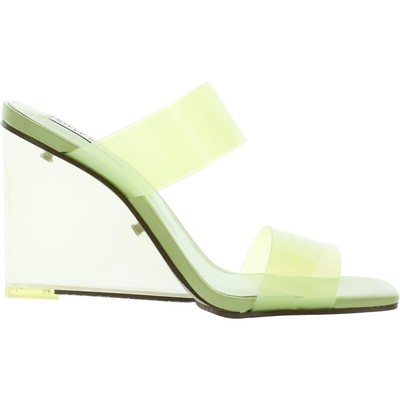 

Женские сандалии без шнуровки на танкетке Steve Madden Isa с двойной лентой, Lime, Isa