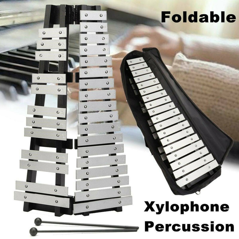 Glockenspiel 30 metall Klangplatten chromatisch Schlaginstrument Mit Tasche