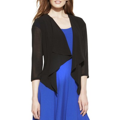 

Женский черный шифоновый кардиган с рукавами 3/4 Calvin Klein  BHFO 5587