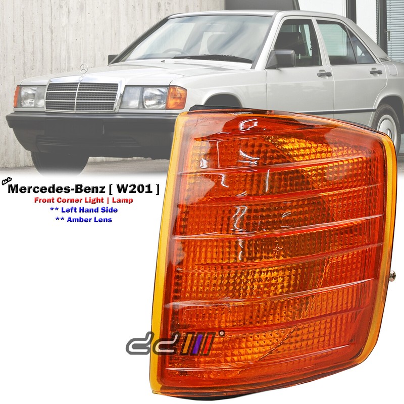 Front Left LHS Amber Corner Light Lamp For Mercedes-Benz W201 190E 190D 1982-93"