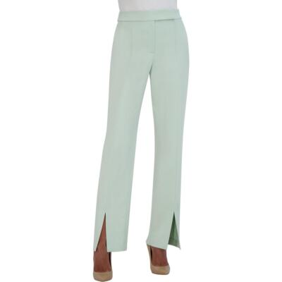 BCBGMAXAZRIA Женские брюки с разрезным подолом и высокой посадкой с прямыми штанинами Брюки BHFO 9241