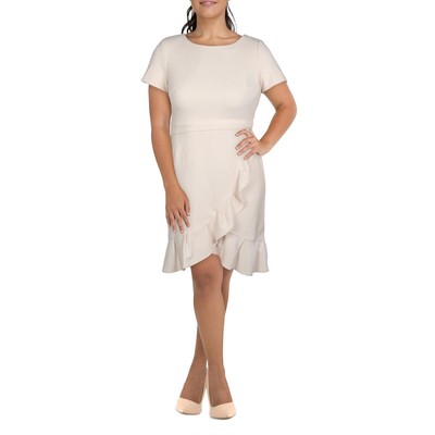

Женское розовое платье-футляр миди с рюшами Calvin Klein Petites  BHFO 4634, Розовый
