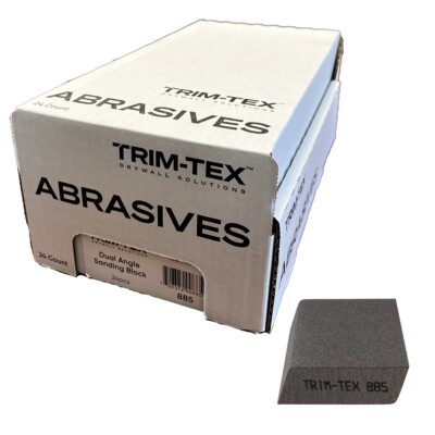 Trim-Tex Dual-Angle Dual-Grit Drywall Sanding Sponge Med/Fine (Box of 24)