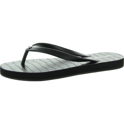 

Женские черные шлепанцы Nine West Charlize 3 на плоской подошве 6, средние (B,M) BHFO 9240, Black synthetic