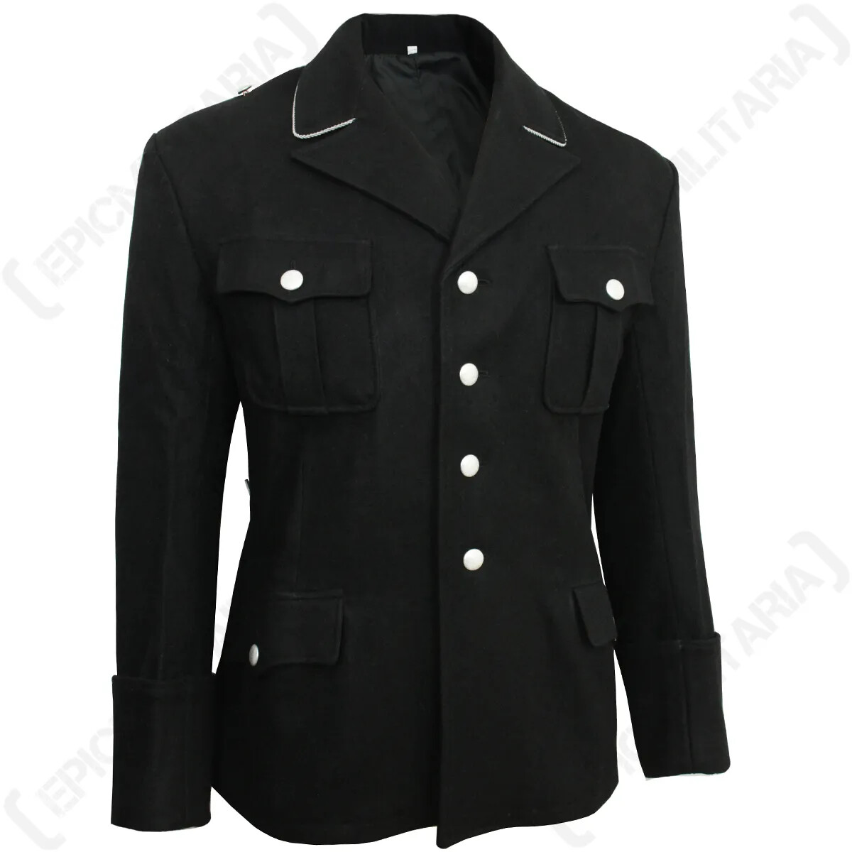 Pre-owned 100% Mens Army Elite Black M32 Officers Tunic - Ww2 Wool Repro Uniform Quality Coat