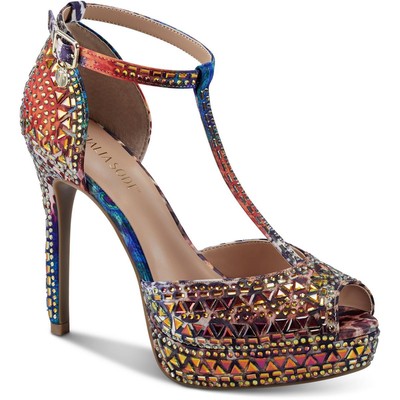 Thalia Sodi Womens Chace Blue Platform Pumps Shoes 7 Medium (B,M) BHFO 7692