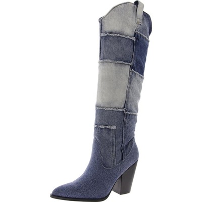 Женские джинсовые сапоги до колена Steve Madden с лассо, 9 средних размеров (B,M) BHFO 8779