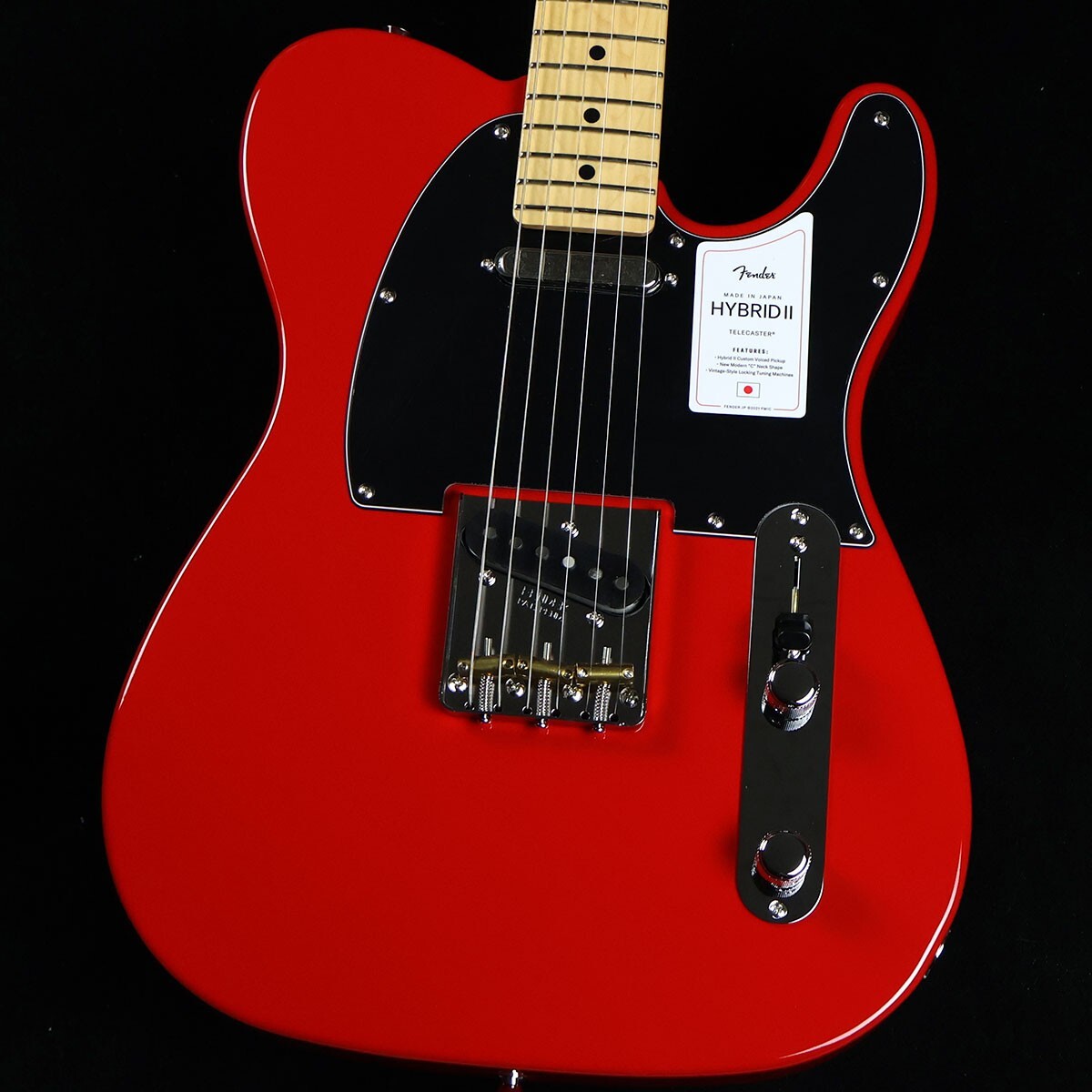 ギター Fender Japan telecaster Red Fender Made in Japan Hybrid II Telecaster Maple Modena Red