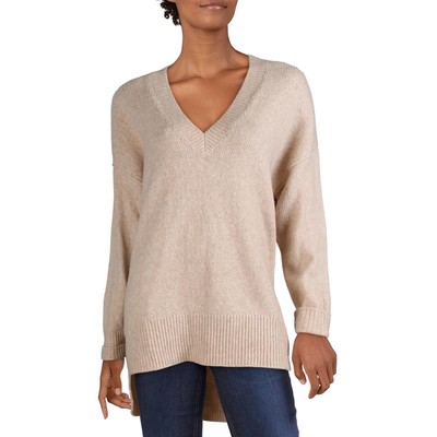 

Joie Womens Limana Tan Oversized Cozy Pullover Sweater Top  BHFO 7570 с v-образным вырезом, Soft camel