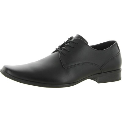 

Calvin Klein Mens Brodie 2 Черные кожаные оксфорды 8.5 Medium (D) BHFO 1971, Black multi leather
