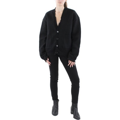 MM6 Maison Martin Margiela Женский черный кардиган-свитер-топ M BHFO 0563