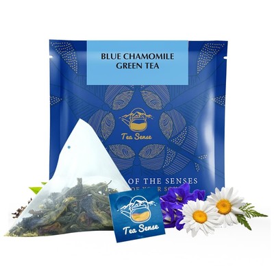 TEA SENSE Blue Chamomile Green Tea 15 Tea Bags Free Shipping World Wide