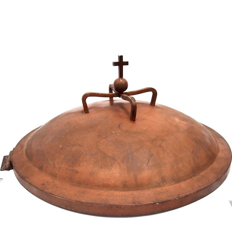 Haube Taufbecken Kupfer Kirche Deckel Taufstock Taufstein FÃ¼Nte Brunnenabdeckung