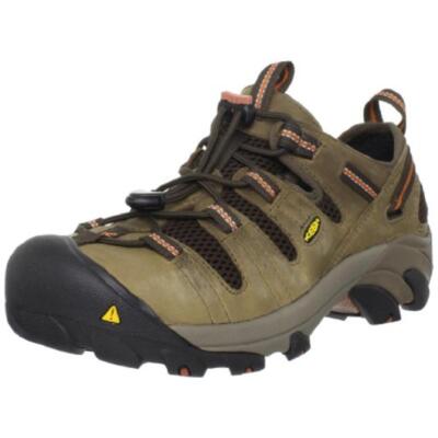 

Мужские кожаные рабочие туфли Keen Atlanta Cool Brown 11 Extra Wide (EE) BHFO 8394, Shitake, Atlanta Cool