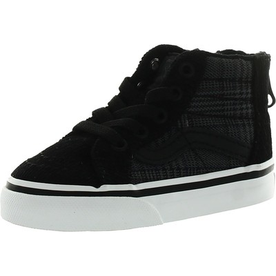 Черные кроссовки Vans Sk8-Hi Zip Skate Shoes 4 Medium (D) Toddler BHFO 2842