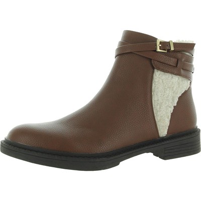 

Kenneth Cole Reaction Женские уютные коричневые ботильоны с пряжкой и пряжкой BHFO 2160, Mid brown, Wind Lug Buckle Cozy