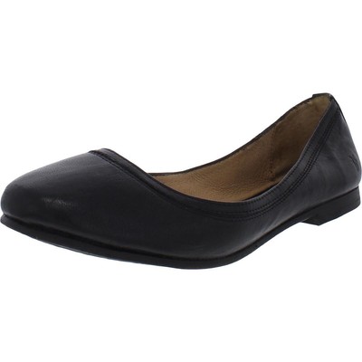 

Женские черные кожаные балетки Frye с круглым носком 7, средний (B,M) BHFO 4936, Черный, 3472126