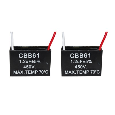 Fj 2 Pack 4 5 5 6 4 Wire Fan Capacitor 2 Pcs Appliances