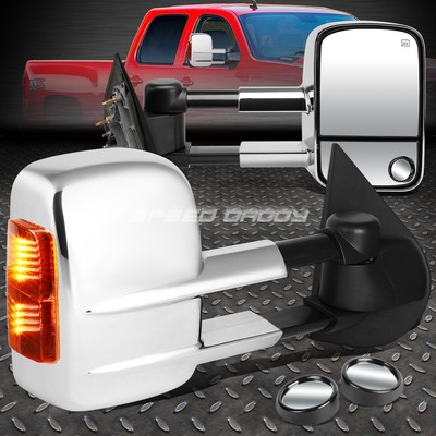 POWER AMBER SIGNAL TOWING SIDE TOW+CIRCLE BLIND SPOT MIRROR FOR 14-20 GM GMTK2XX
