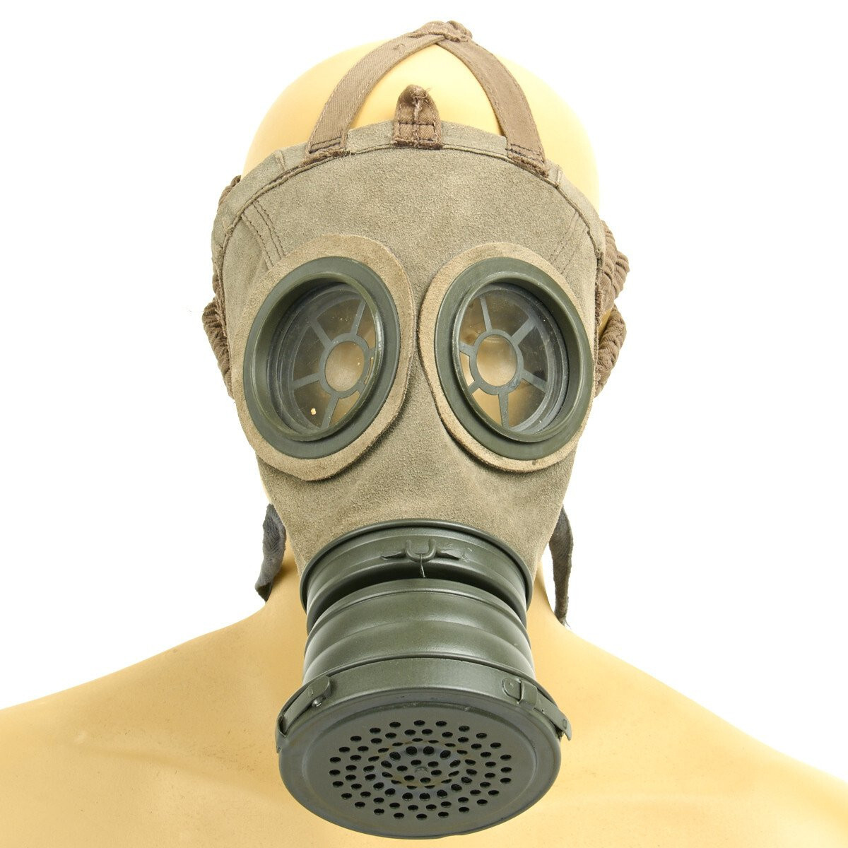 Imperial German WWI Leather Gas Mask - Reproduction