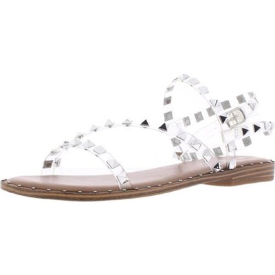 Женские сандалии на плоской подошве Madden Girl Flight Silver с ремешками 7, средний (B,M) BHFO 2285