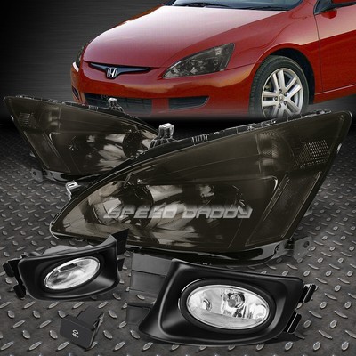 ЗАТЕМНЕННАЯ ФАРА + ЧЕТКИЙ СИГНАЛ ПОВОРОТА + ХРОМИРОВАННЫЙ ПРОТИВОТУМАННЫЙ ФОНАРЬ + ПЕРЕКЛЮЧАТЕЛЬ ДЛЯ 03-07 ACCORD 2/4DR