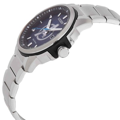 Pre-owned Citizen Avengers Eco-drive Blue Dial Men's Watch Aw1651-52w