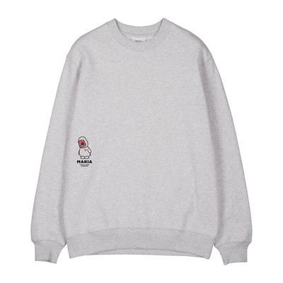 Makia Mozzarellaman Crewneck Men светло-серый