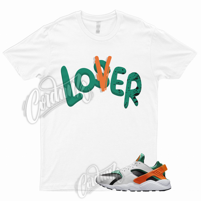 LOVER T Shirt to Match Air Huarache Miami Orange Stadium Green Safety Hurricanes