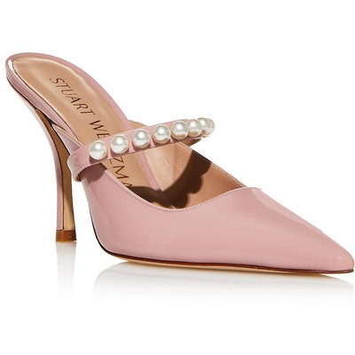 Женские туфли-лодочки из лакированной кожи Stuart Weitzman золотисто-розового цвета, 7 средних размеров (B,M), BHFO 6171