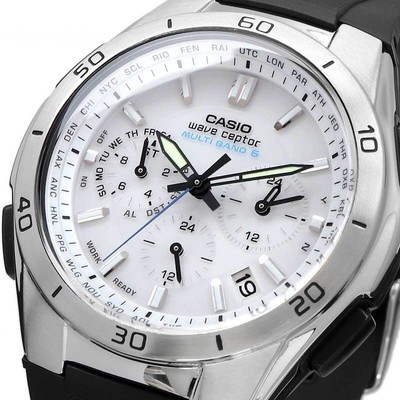 Casio Wave Ceptor WVQ-M410-7AJF Tough Solar Men's Watch Atomic Radio White 44mm