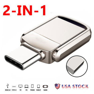 Type C USB 3.0 Flash Drive Thumb Drive Memory Stick for PC Laptop 512GB 1TB 2TB