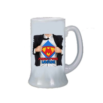 boccale bicchiere birra scritta muratore inside idea regalo lavoro mestiere